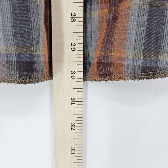 Vintage‎ Champion Westerns Shirt Mens 16.5 33 Permanent Press Pearl Snap Plaid - Picture 6 of 11